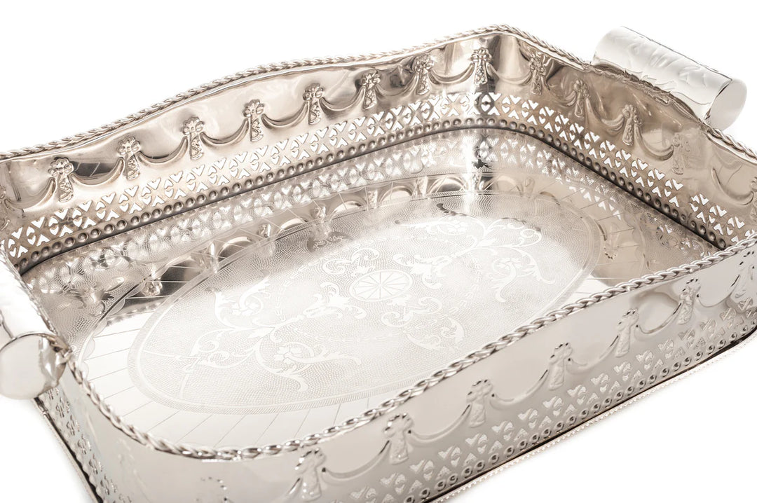 Embossed Gallery Bar Tray