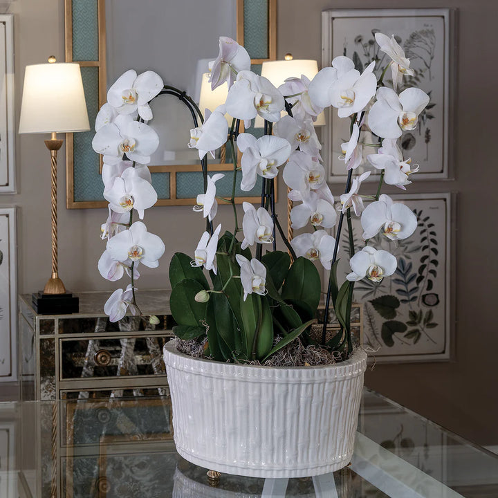 Bamboo Planter - Cream