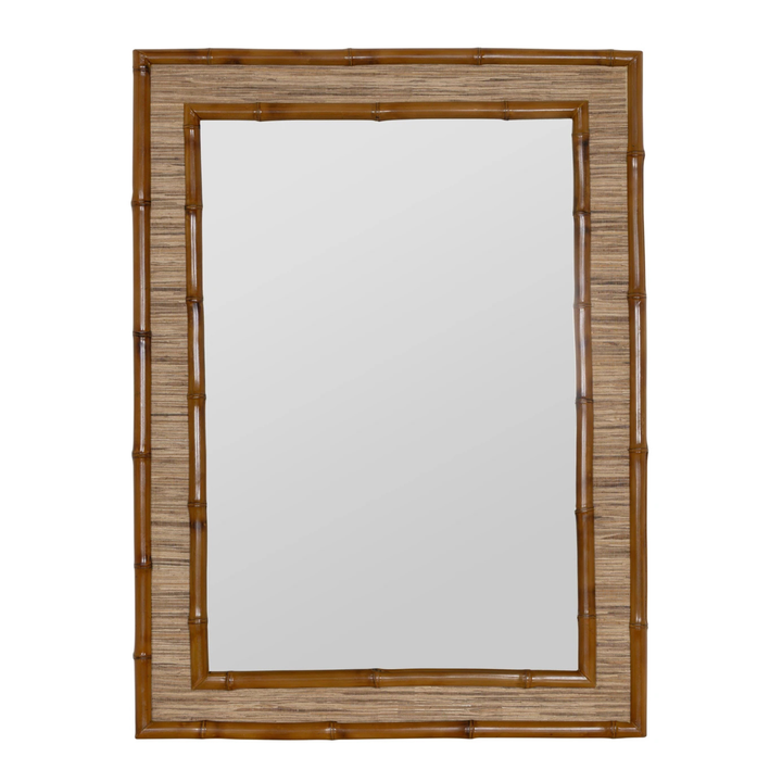 Bamboo Grasscloth Mirror