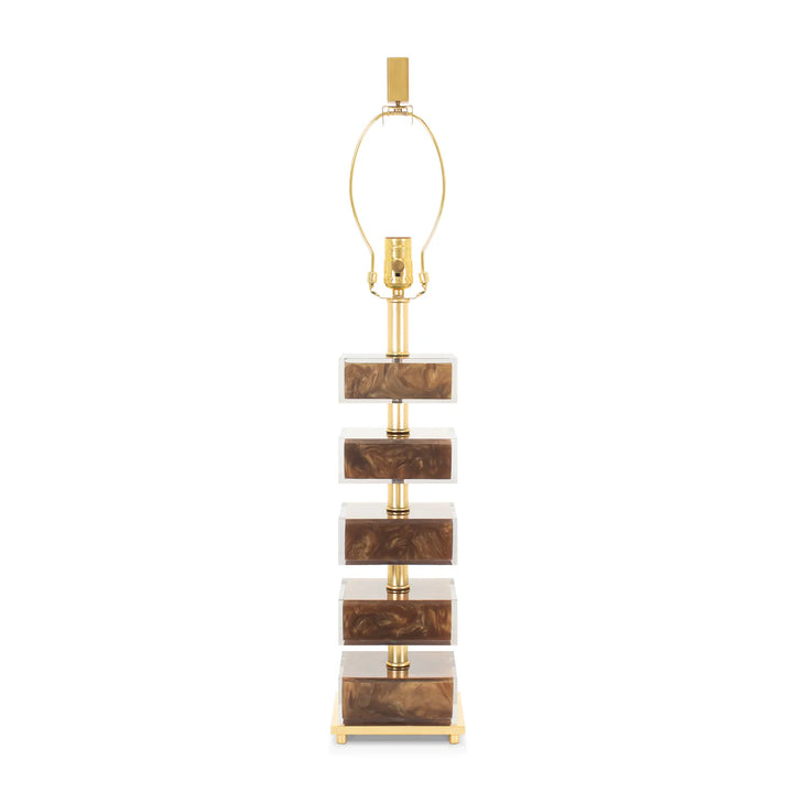 Tortoise & Gold Table Lamp