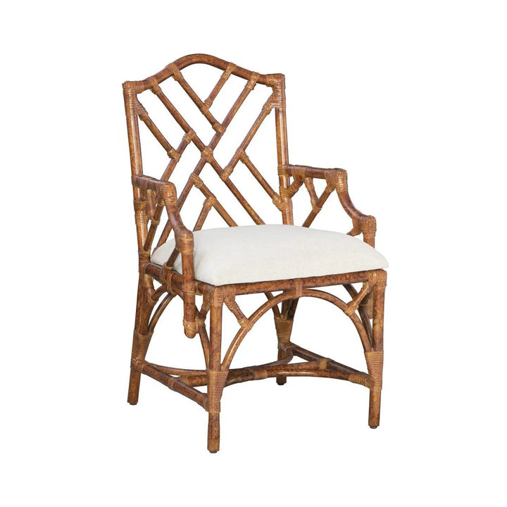 Tortoise Chippendale Arm Chair