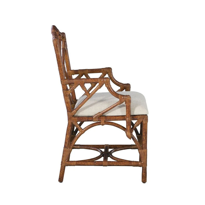 Tortoise Chippendale Arm Chair