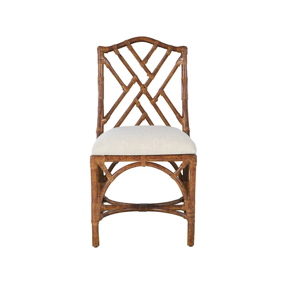 Tortoise Chippendale Side Chair