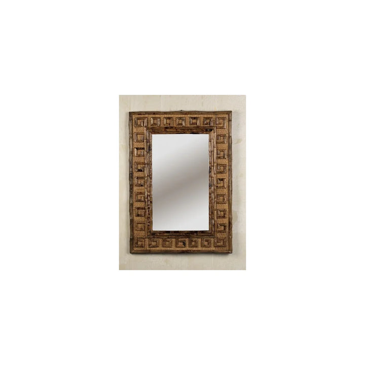Tortoise Greek Key Mirror
