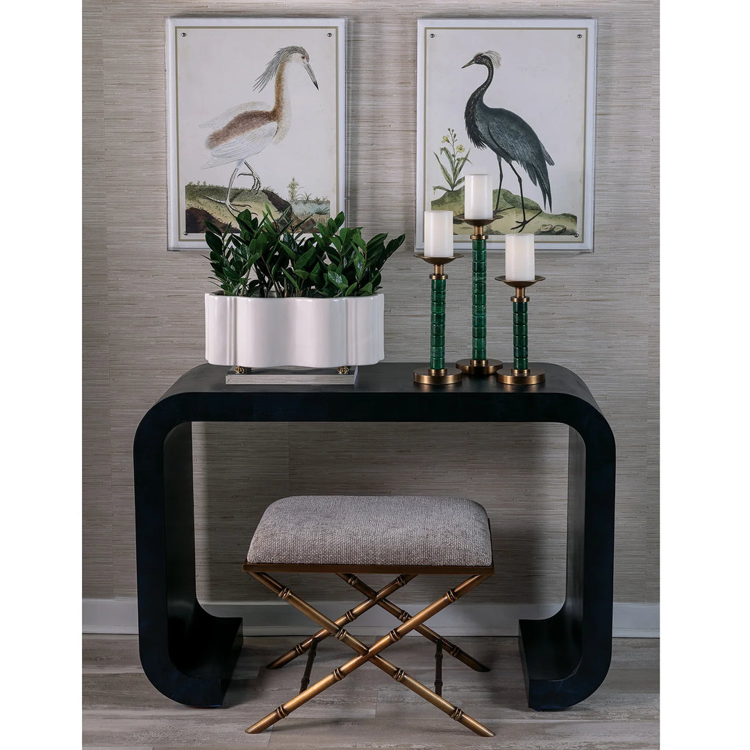 Heron Print III in Acrylic Frame