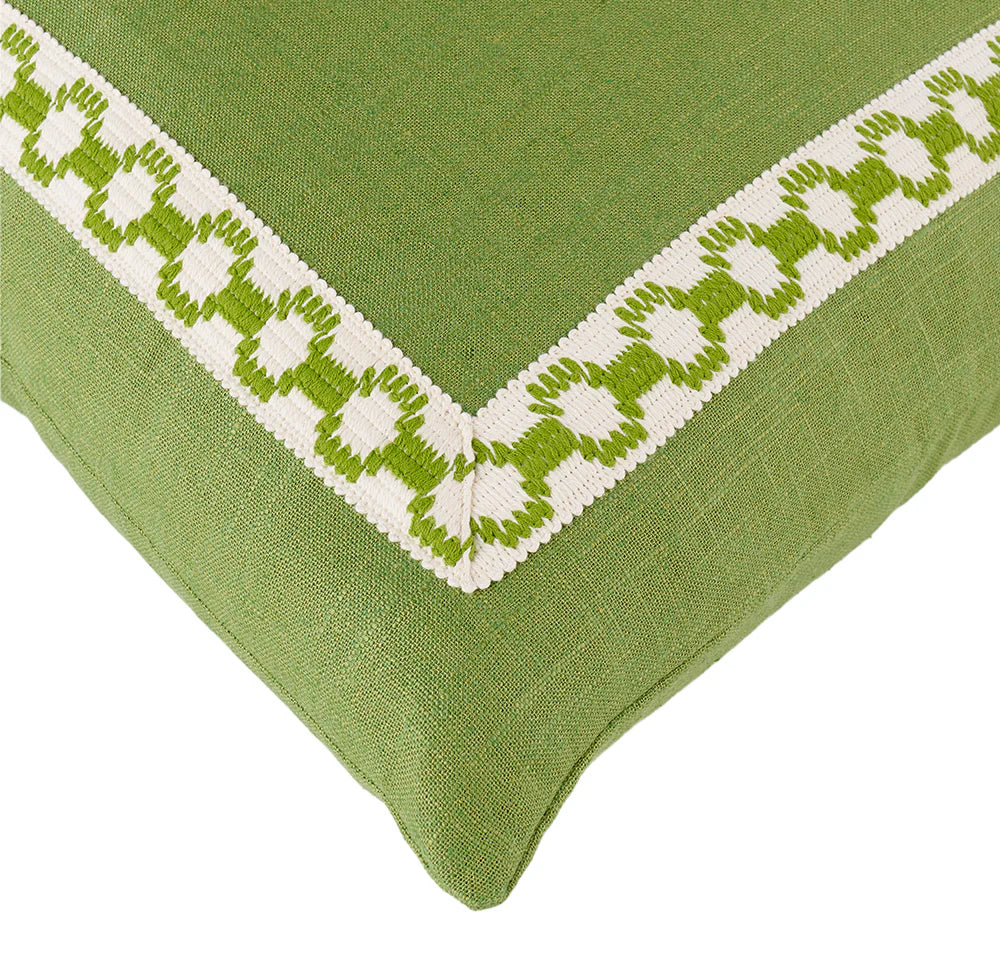 Pair of Leaf Trim Pillows