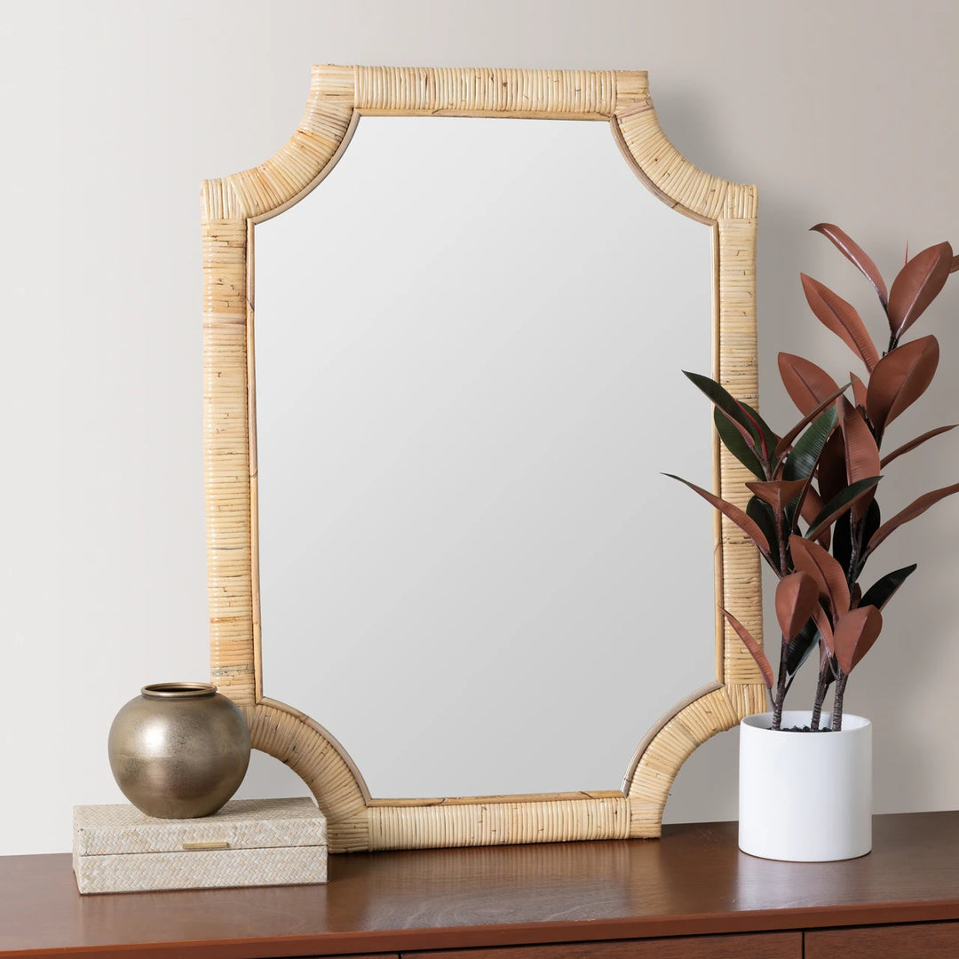 Natural Rattan Mirror