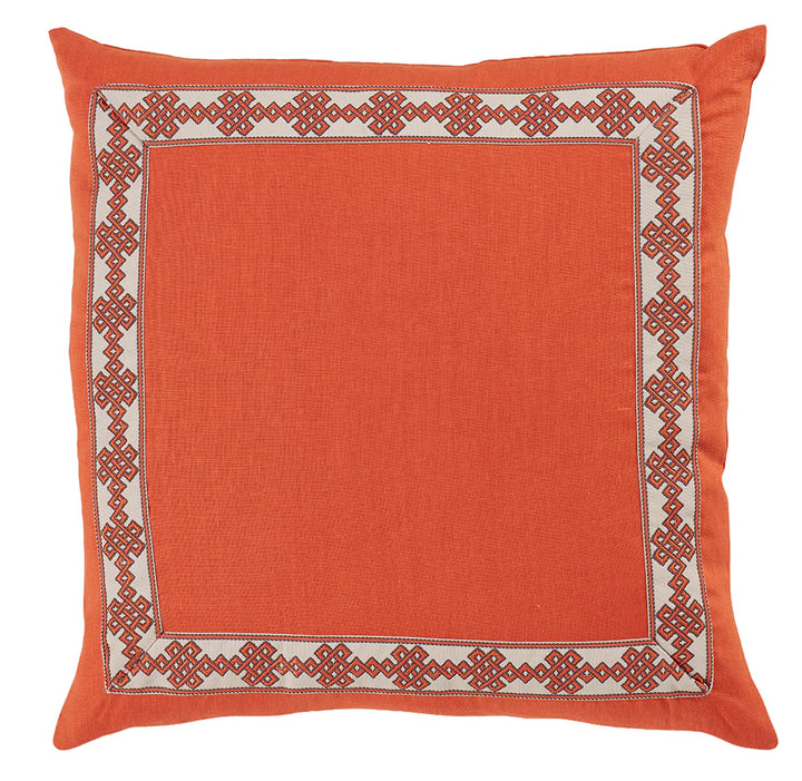 Pair of Mandarin Trim Pillows