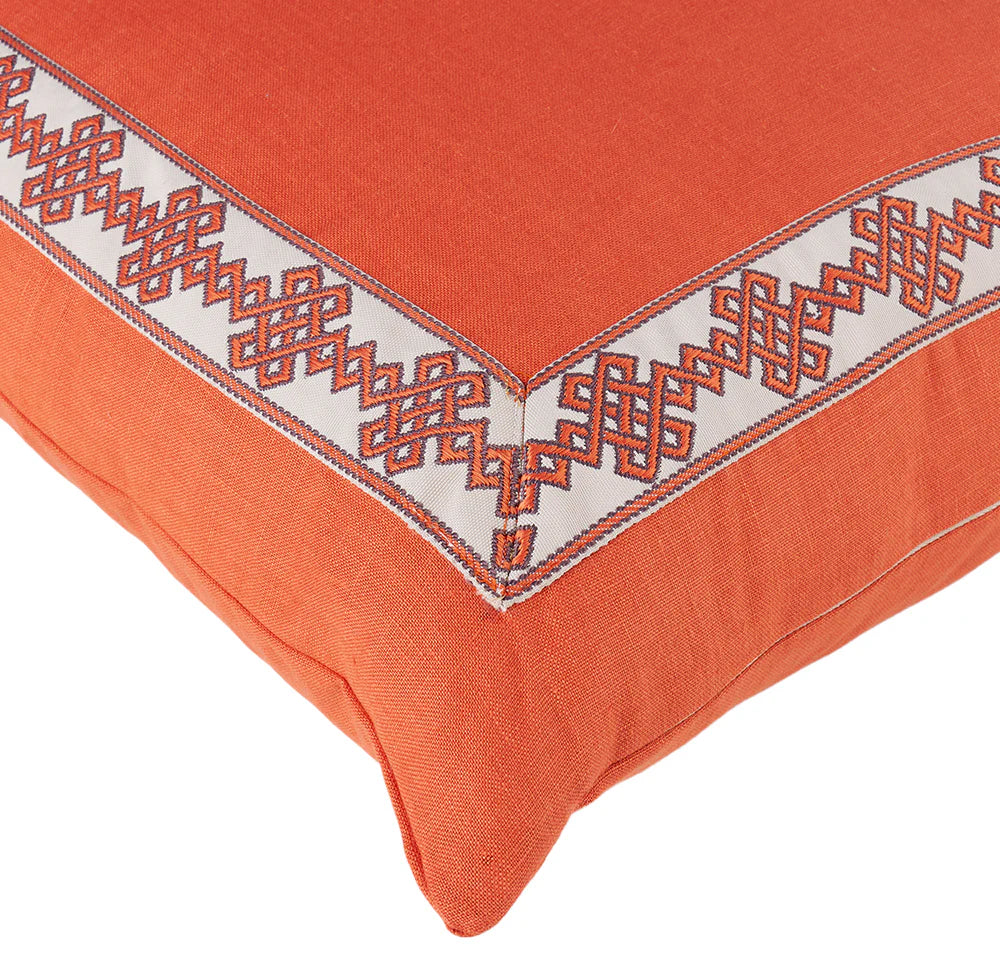 Pair of Mandarin Trim Pillows