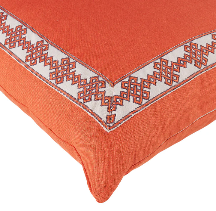 Pair of Mandarin Trim Pillows