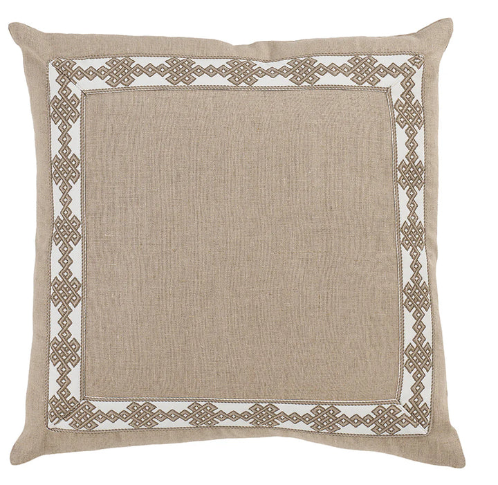 Pair of Natural Trim Pillows