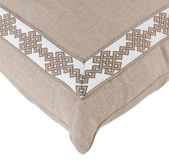 Pair of Natural Trim Pillows