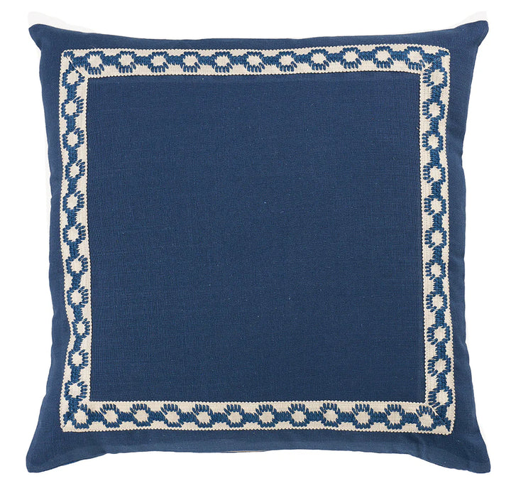 Pair of Navy Trim Pillows