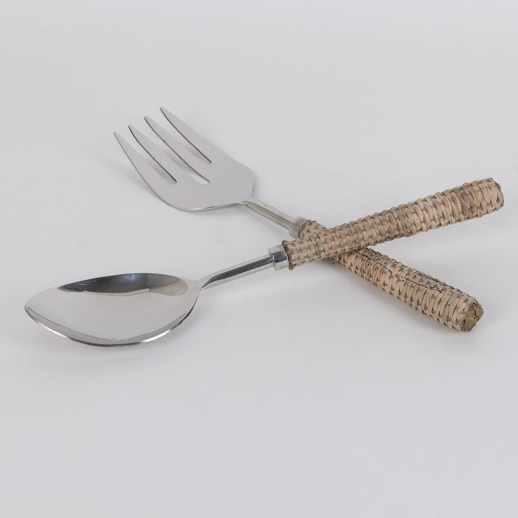 Rattan Serving Set