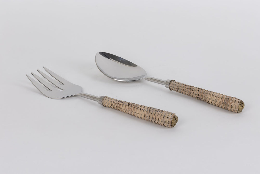 Rattan Serving Set