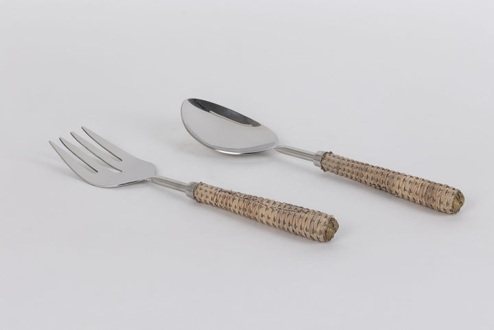 Rattan Serving Set