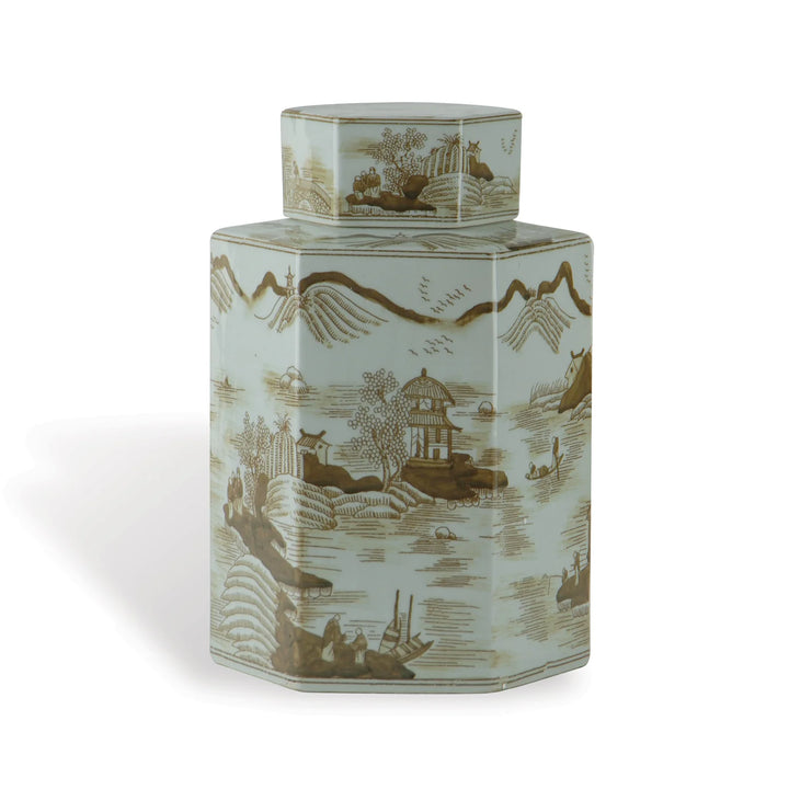 Chinoiserie Jar with Lid