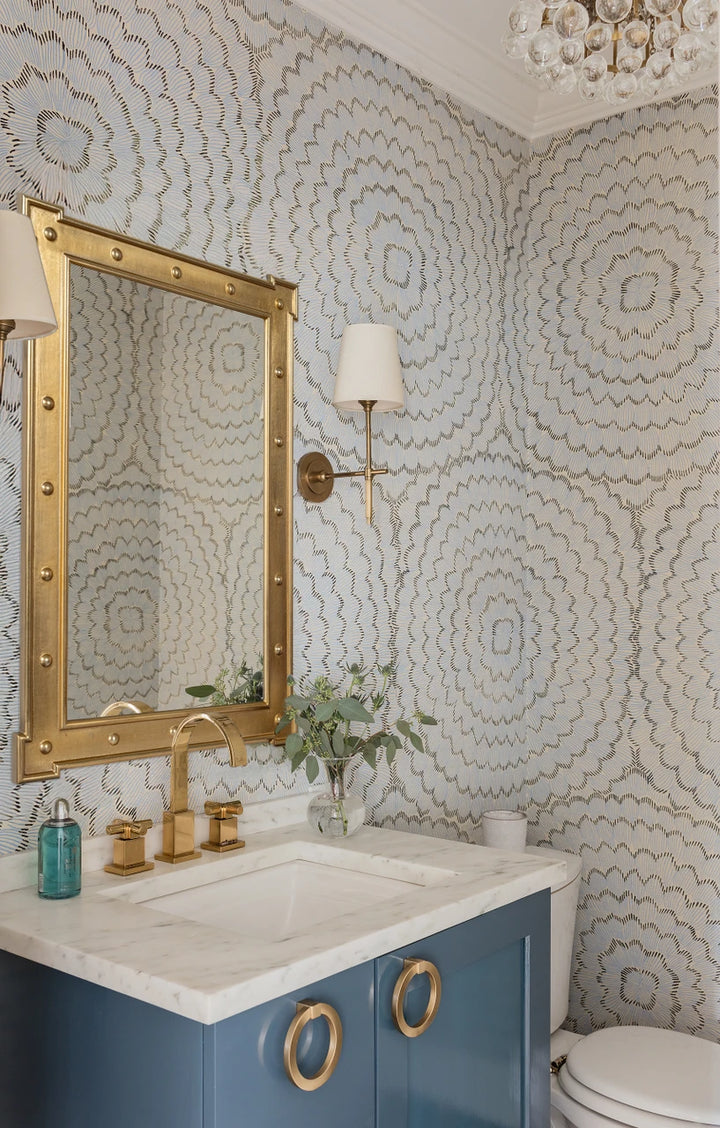 Antique Gold Rivet Mirror