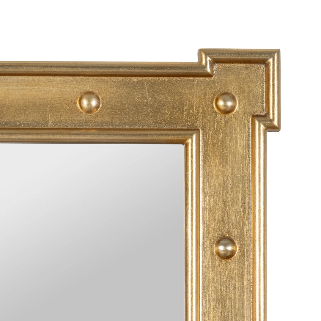 Antique Gold Rivet Mirror