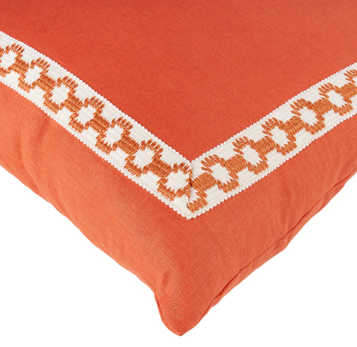 Pair of Spice Trim Pillows